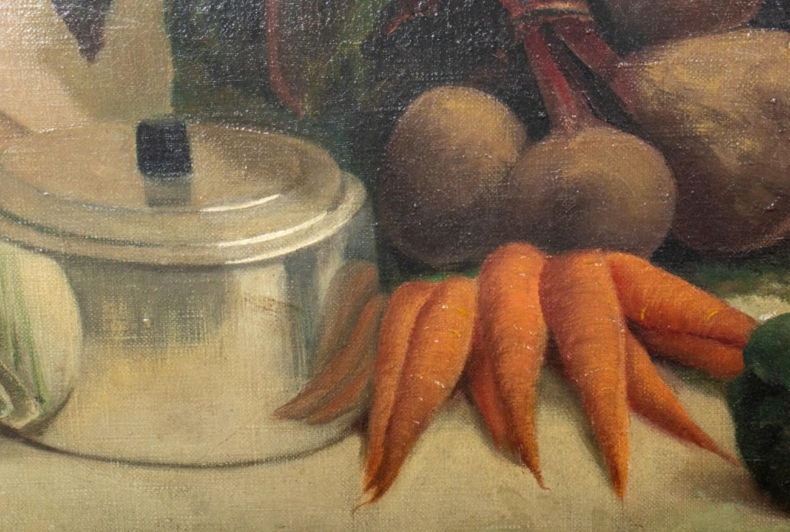 Signed Still Life Oil on Canvas 1