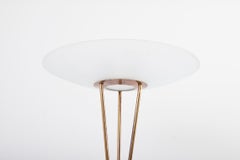 Signierte Stilnovo-Stehleuchte mit Messing- und Marmorsockel, Italien, 1950er Jahre