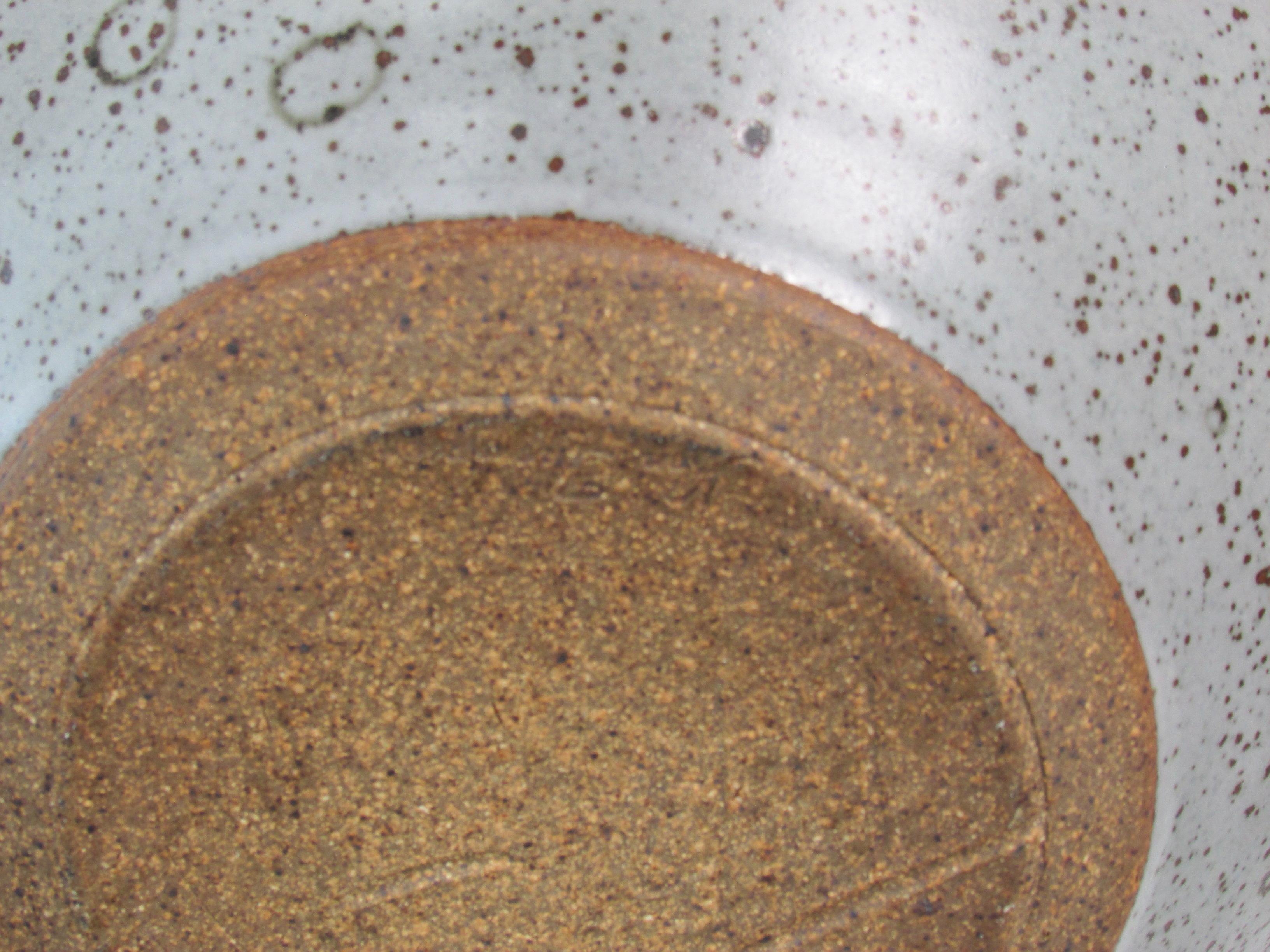 Signed Stoneware Lidded Vessel by Ken Thompson 4