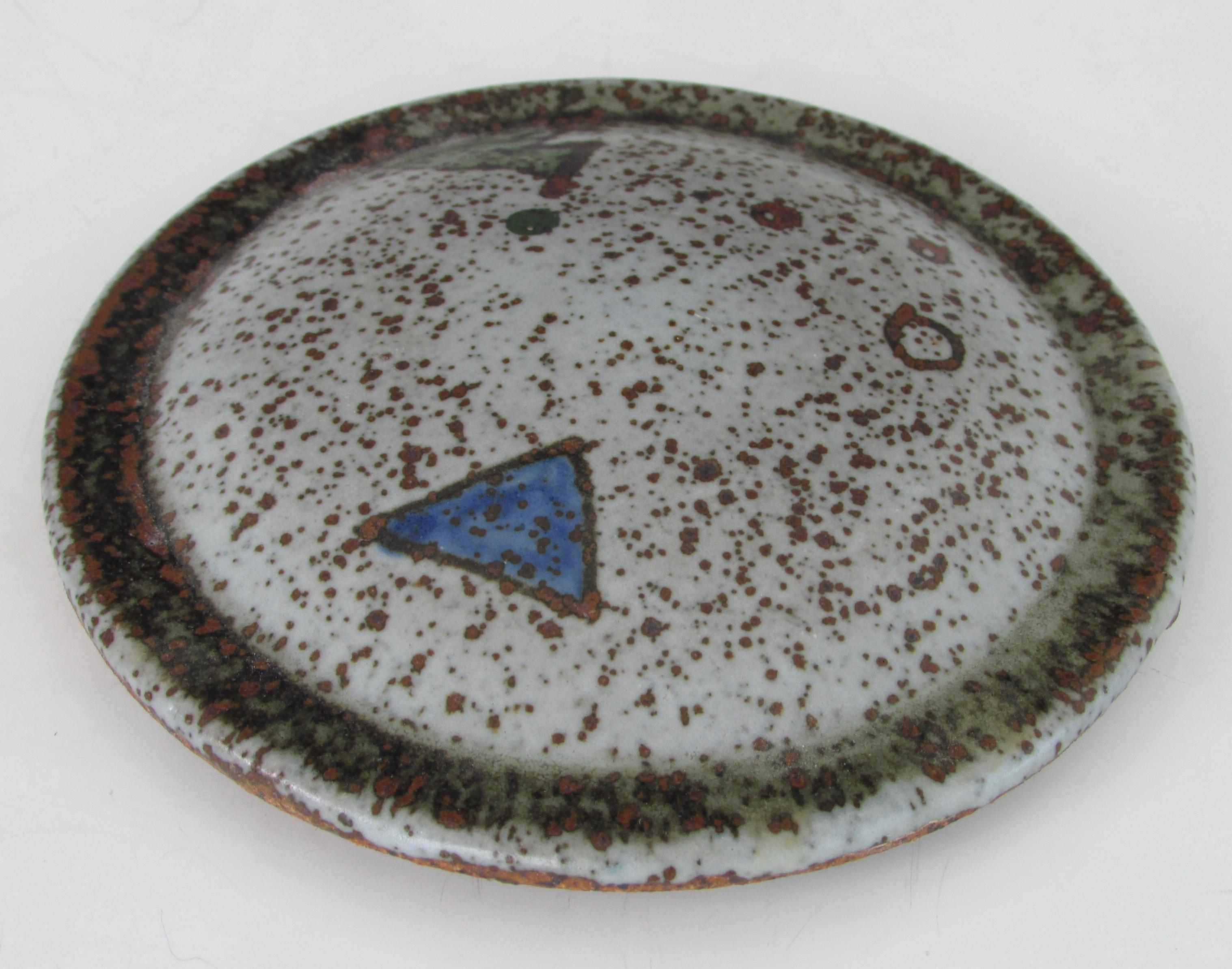 Signed Stoneware Lidded Vessel by Ken Thompson 5