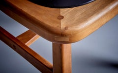 Signed Studio Chair by American Woodcraftsman Mike Bartell, 1993