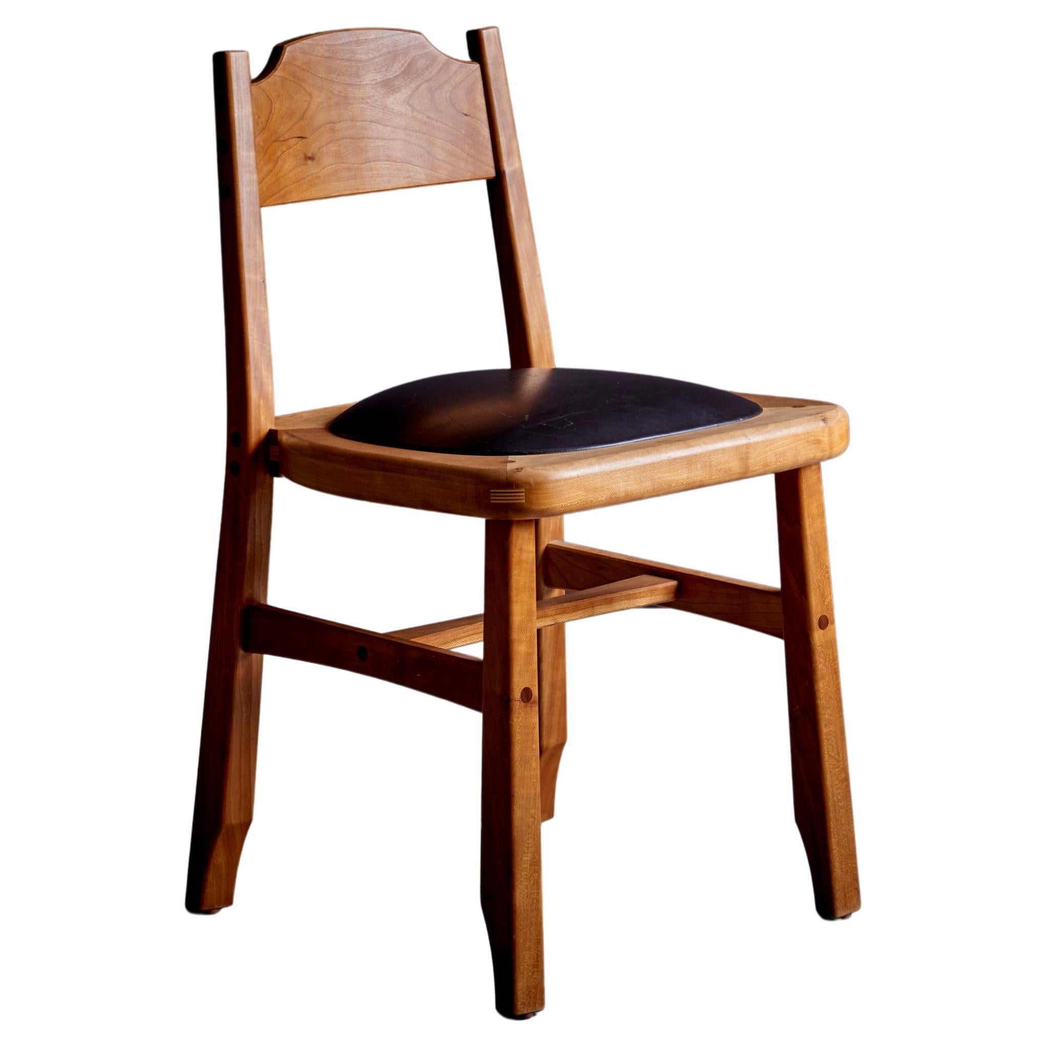Signed Studio Chair by American Woodcraftsman Mike Bartell, 1993 For Sale