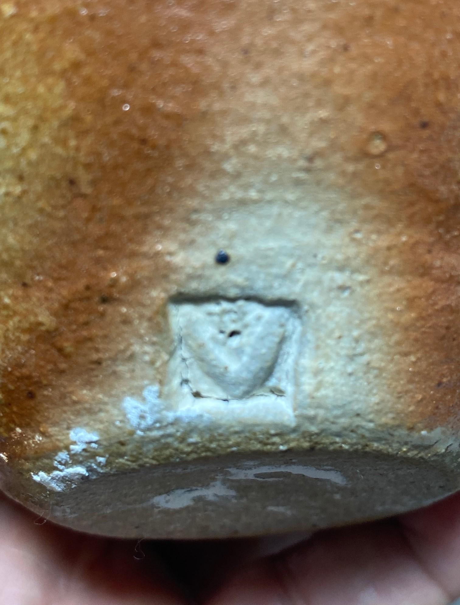 Signed Studio Pottery Glazed Wabi-Sabi Art Vase Maybe Japanese Asian Bizen Ware For Sale 12