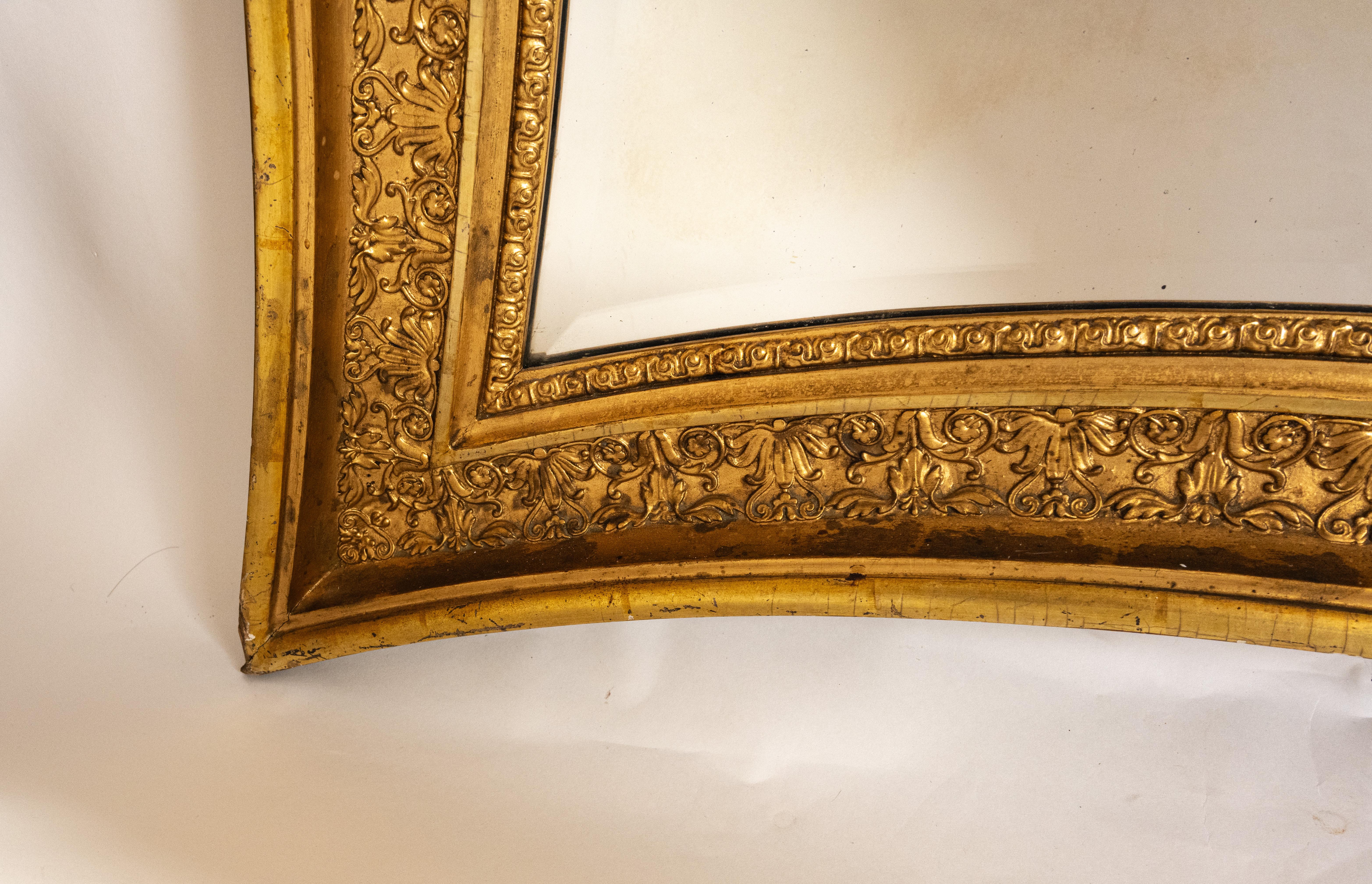 Signed Swedish Empire Mirror Karl-Johan Period Mirror In Good Condition For Sale In New York, NY