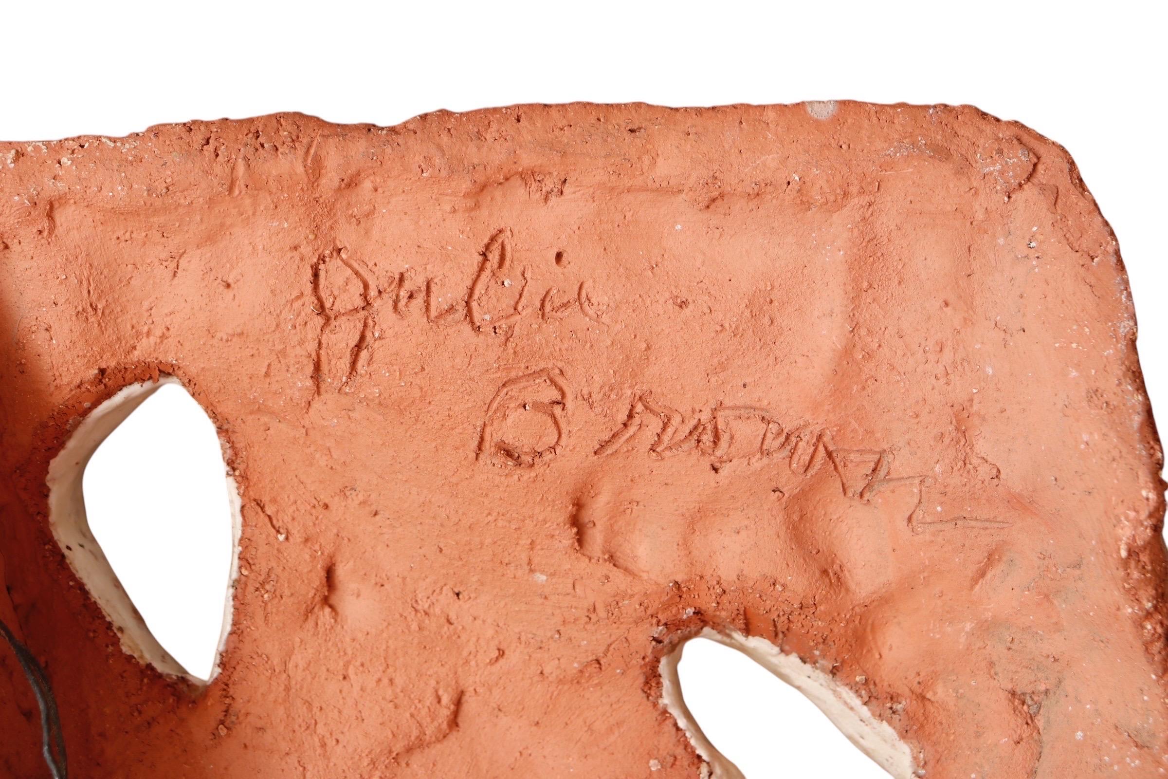 Signed Terracotta “Greek Theater” Mask For Sale 3