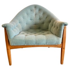 Thayer Coggin by Milo Baughman Archie Rare Exposed Frame Lounge Chair Circa 1965