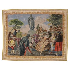 The Venetian Minuet Reverie: A Rococo Tapestry Masterpiece of Carnival Splendor