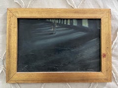 Signed Theodore Tihansky Oil Painting Rare Self Portrait