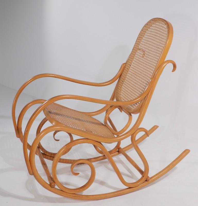 Vienna Secession Signed Thonet Bentwood Schaukelstuhl Rocker