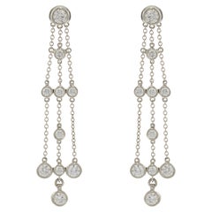 Tiffany & Co. Pendientes de platino y diamantes