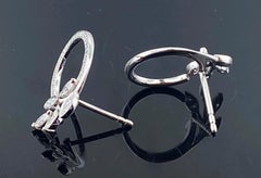 Signed Tiffany & Co. Victoria "Vine Circle" Diamond Earrings