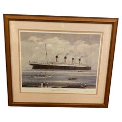 Signierte Titanic-Bild der Jungfrau Voyage to Disaster von John Smith 141/750, Titanic