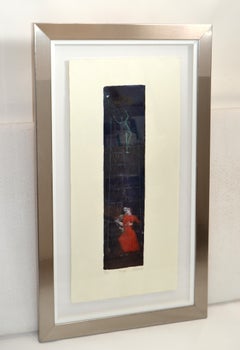 Signed Titled Tango Chrome Framed French Artist Signed Lithography Etching 1999