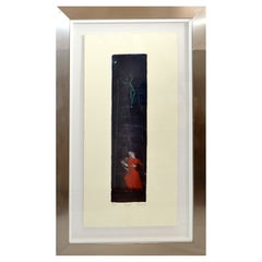 Signierte verchromte Tango-Radierung des französischen Künstlers, signierte Lithografie-Radierung 1999