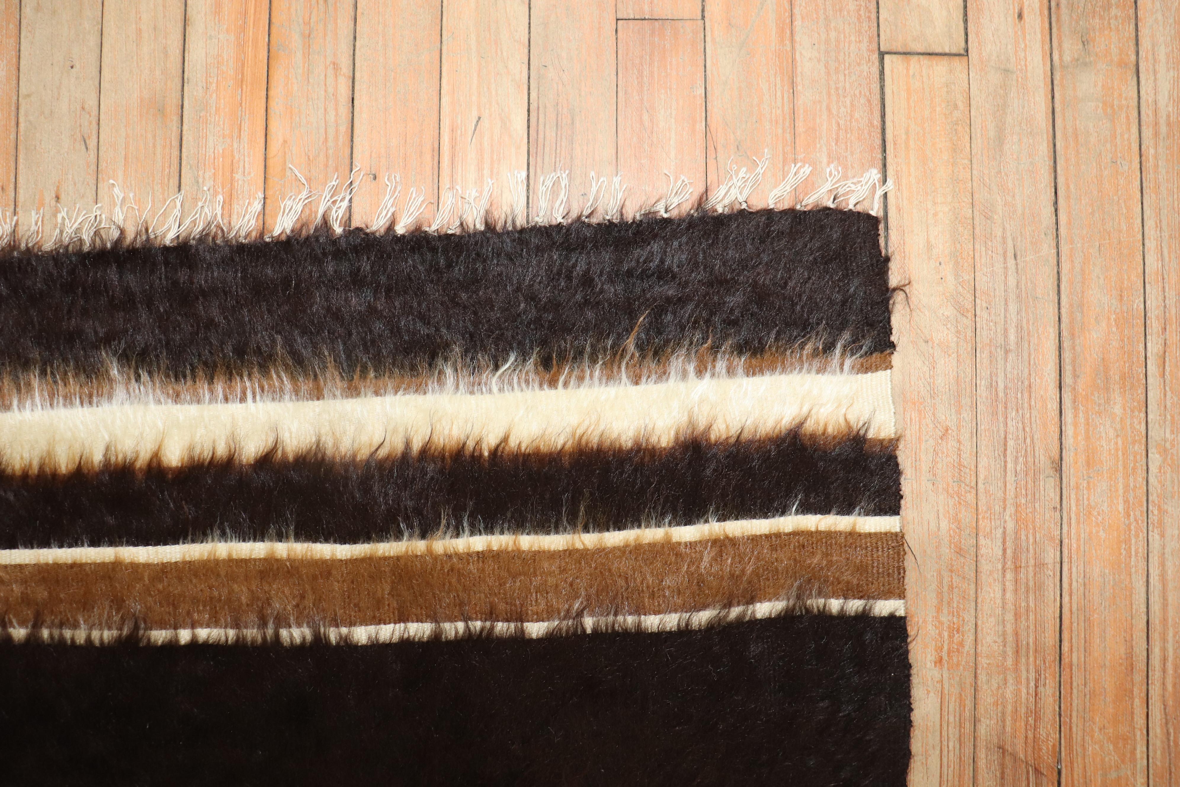 Signed Turkish Mohair Rug For Sale 1