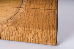 Pannello di Oak intagliato su due lati, firmato, nello stile di Marolles - Francia anni '70