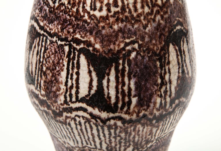 20th Century Ceramic Vase by Uberto Zannoni, Italy, C. 1950, 'Signed' For Sale