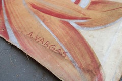 Signed Vargas Girls Hollywood Set Panels in Oil A. Vargas from Set Set of Three