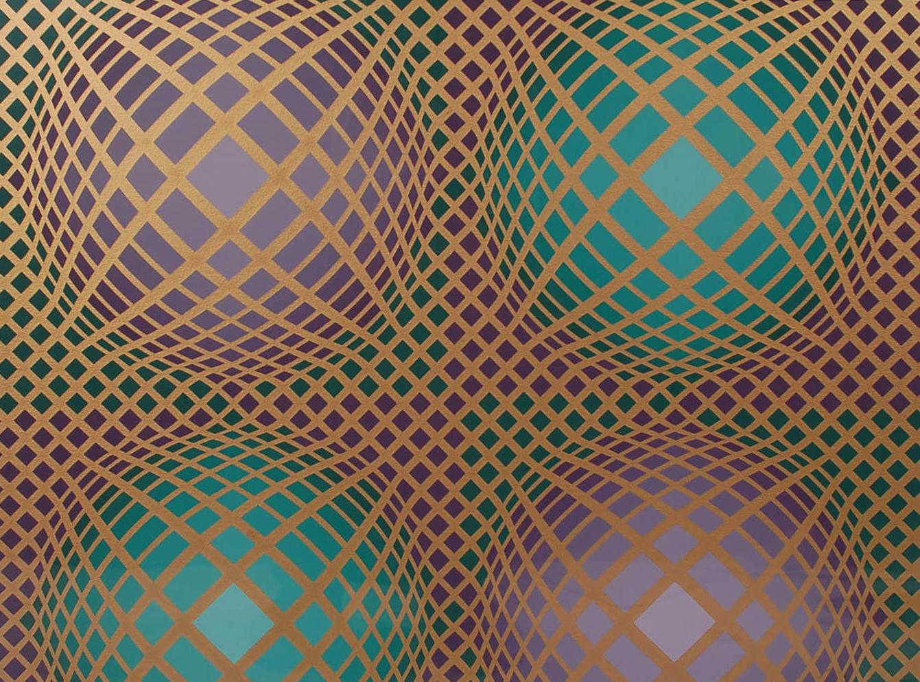 A beautiful limited edition print by Victor Vasarely. Vibrant rich colors. Comes framed and matted as shown. Signed and numbered 169/250. Comes with COA.