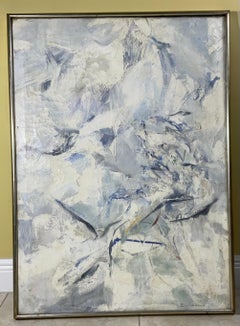 Signed Vintage Abstract Painting - Mid-Century Modern Original Art