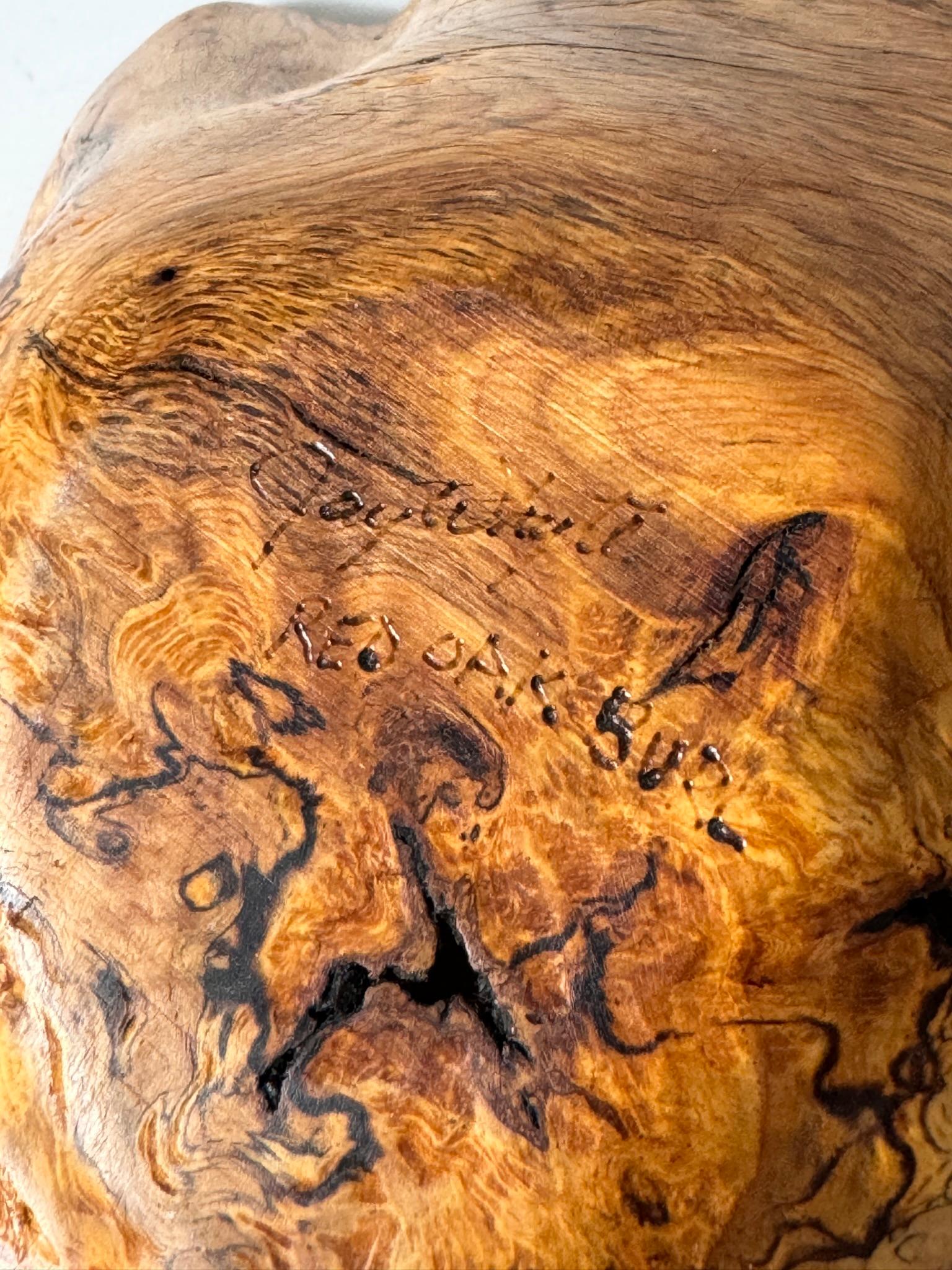 Scultura di centrotavola a forma libera in radica di Studio A firmata in vendita 3