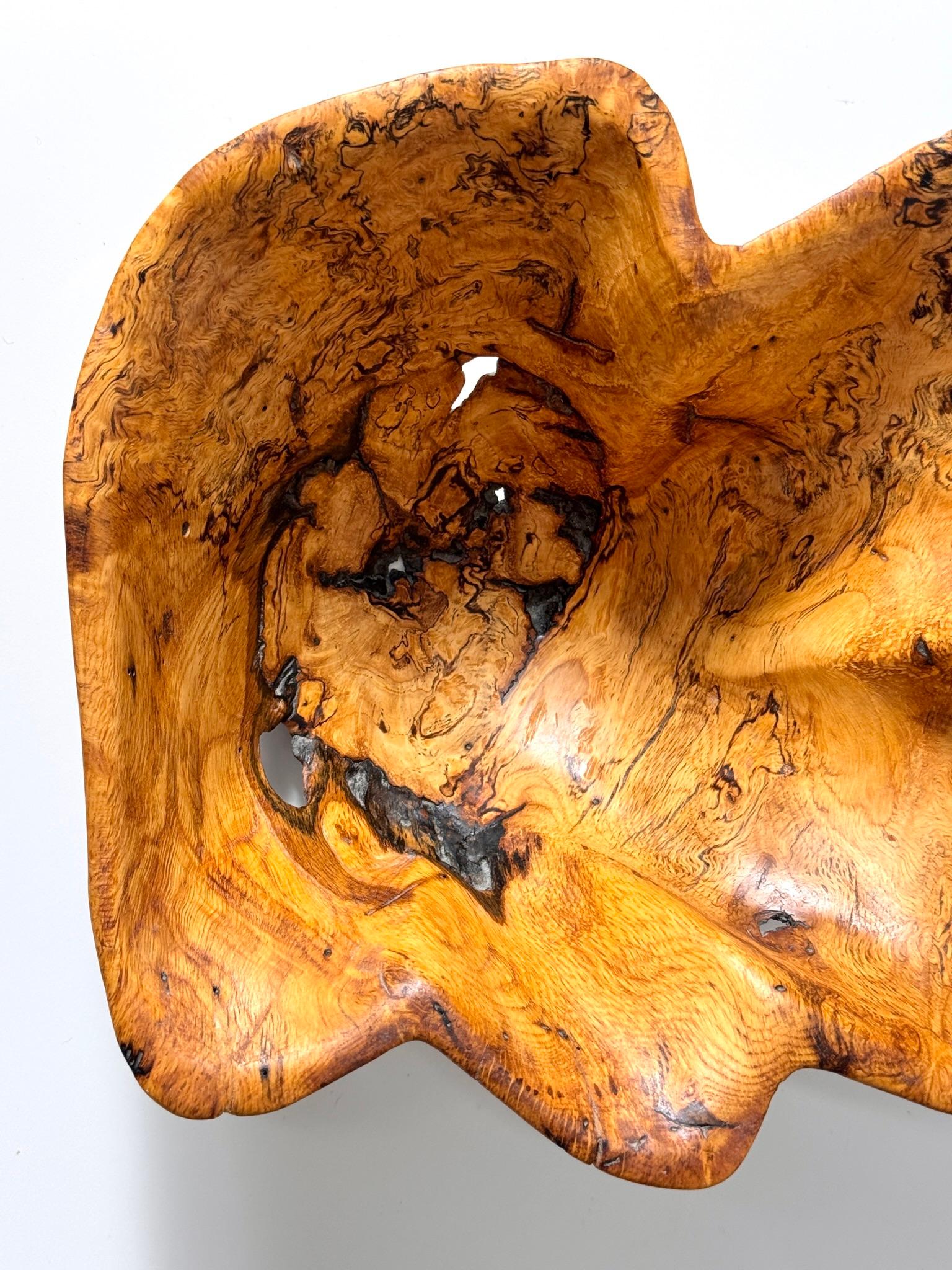 Scultura di centrotavola a forma libera in radica di Studio A firmata in vendita 1
