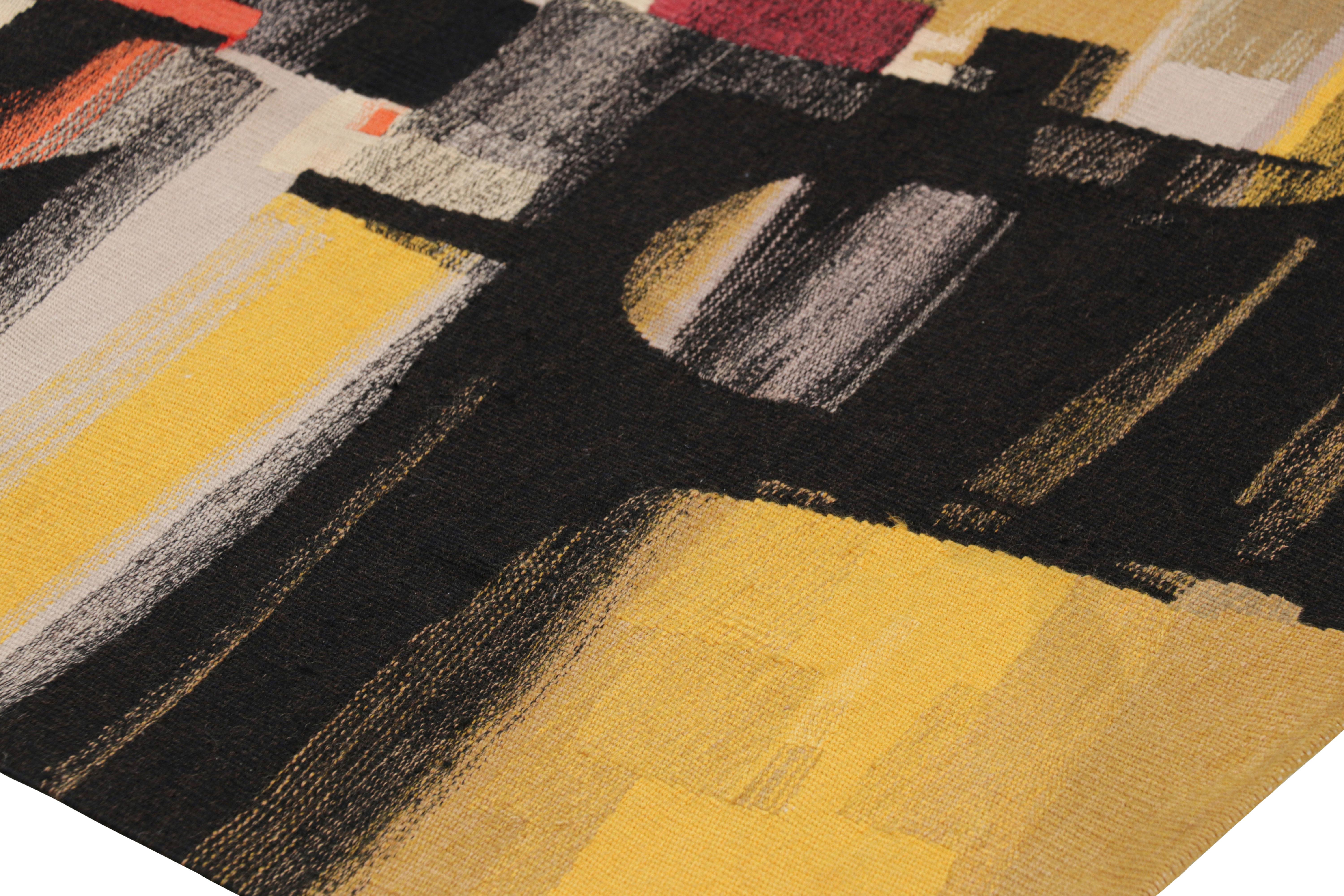 Mid-20th Century Signed Vintage Andre Borderie Tapestry with Abstract Patterns - Rug & Kilim For Sale