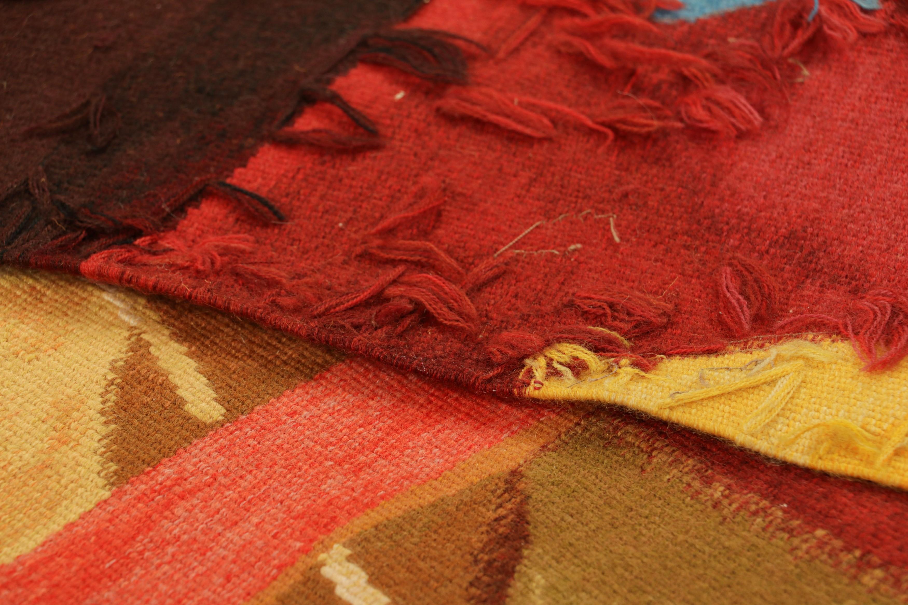 Signierte Vintage August Macke Wandteppich Tightrope Walker  Rug & Kilim (Wolle) im Angebot