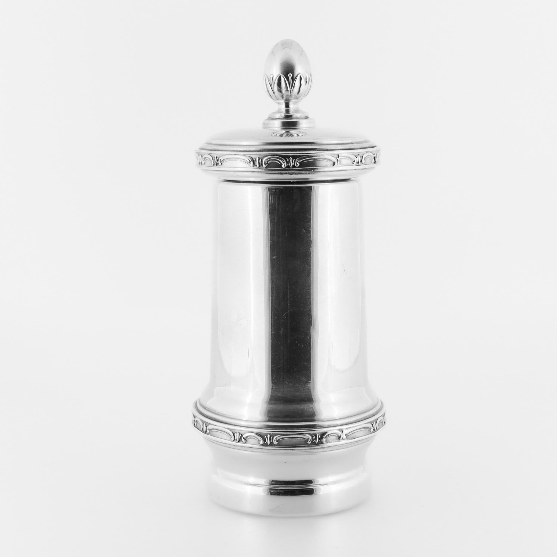 20th Century Signed Vintage Buccellati Italian Sterling Silver Pepper Grinder or Mill For Sale