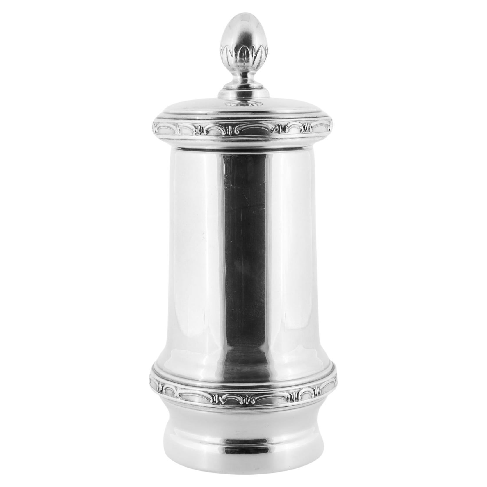 Molinillo o pimentero italiano de plata de ley firmado Vintage Buccellati