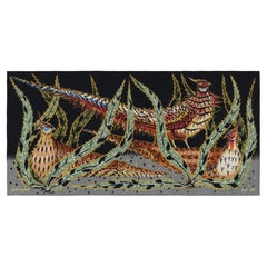 Arazzo firmato d'epoca di Edmond Dubrunfaut con albero  Rug & Kilim