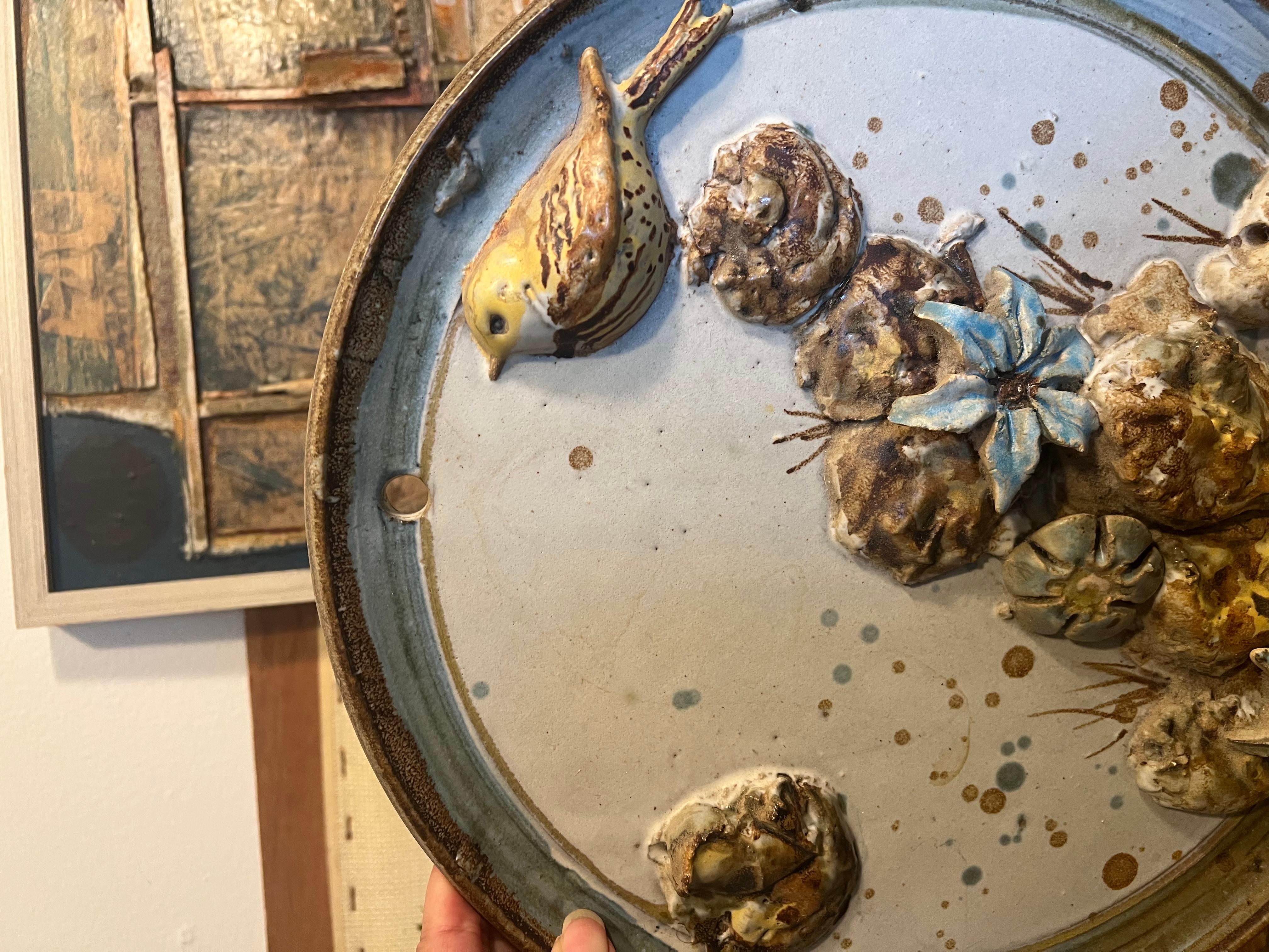Fine XX secolo Ceramica astratta firmata Vintage fatta a mano stile metà secolo moderno retrò in vendita