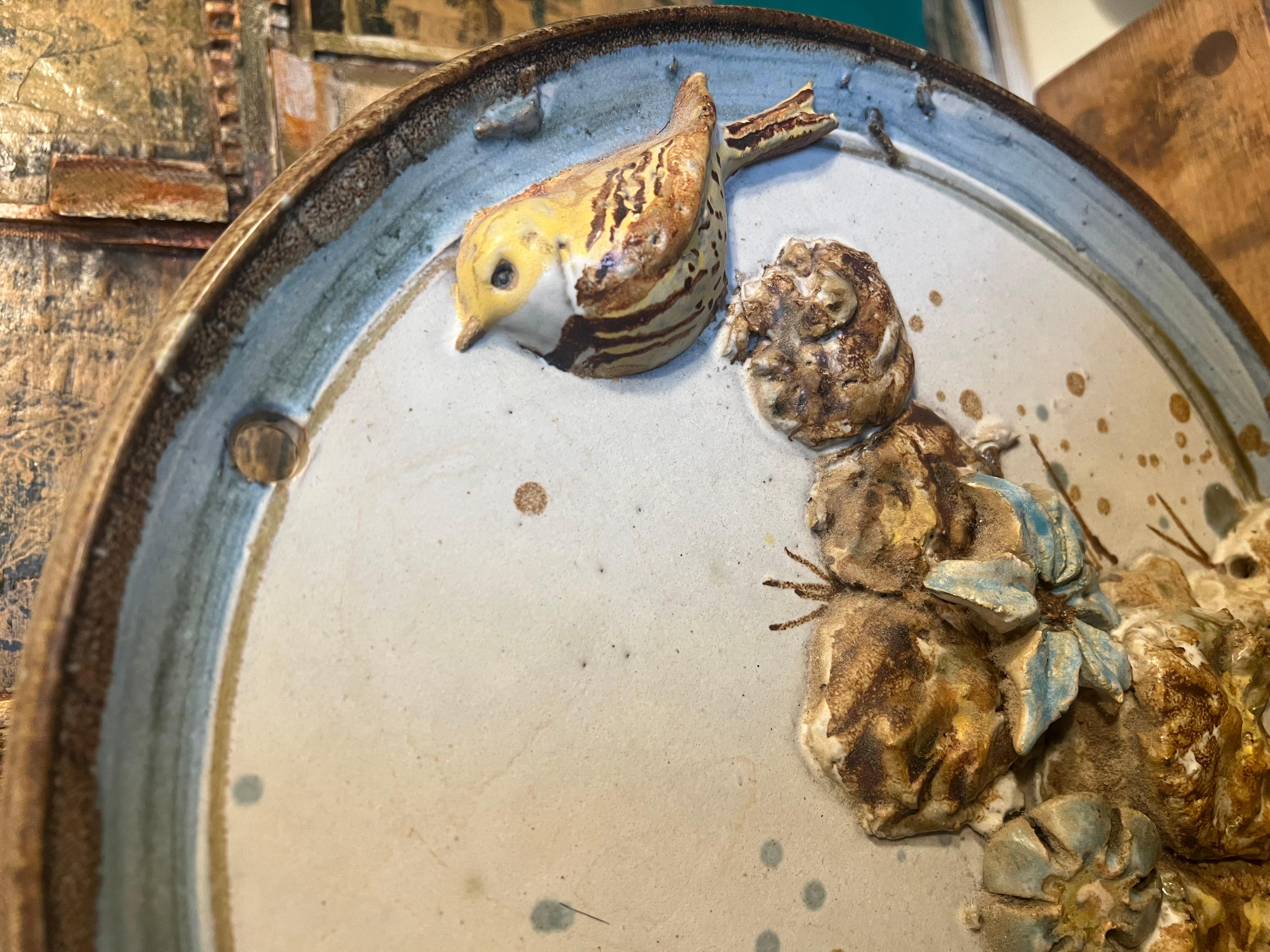 Ceramica astratta firmata Vintage fatta a mano stile metà secolo moderno retrò in vendita 1