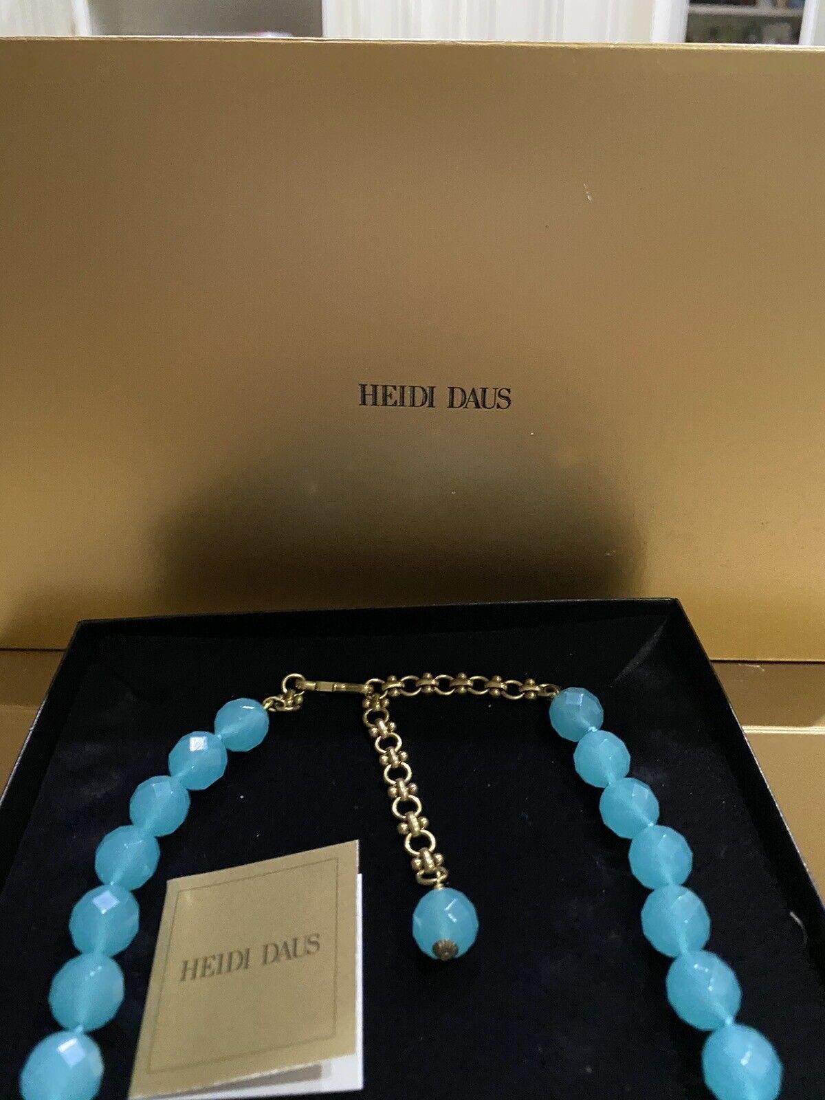 Signierte Vintage HEIDI DAUS Designer-Halskette mit Perlen- und Kristall-Anhänger, HEIDI (Gemischter Schliff) im Angebot