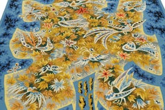 Tapisserie vintage signée Jacques Potin Le Petit Rappel Des Oiseaux Rug & Kilim