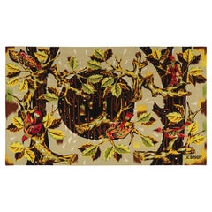 Signed Vintage Jean-Claude Bissery Tapestry “Forestière”, from Rug & Kilim