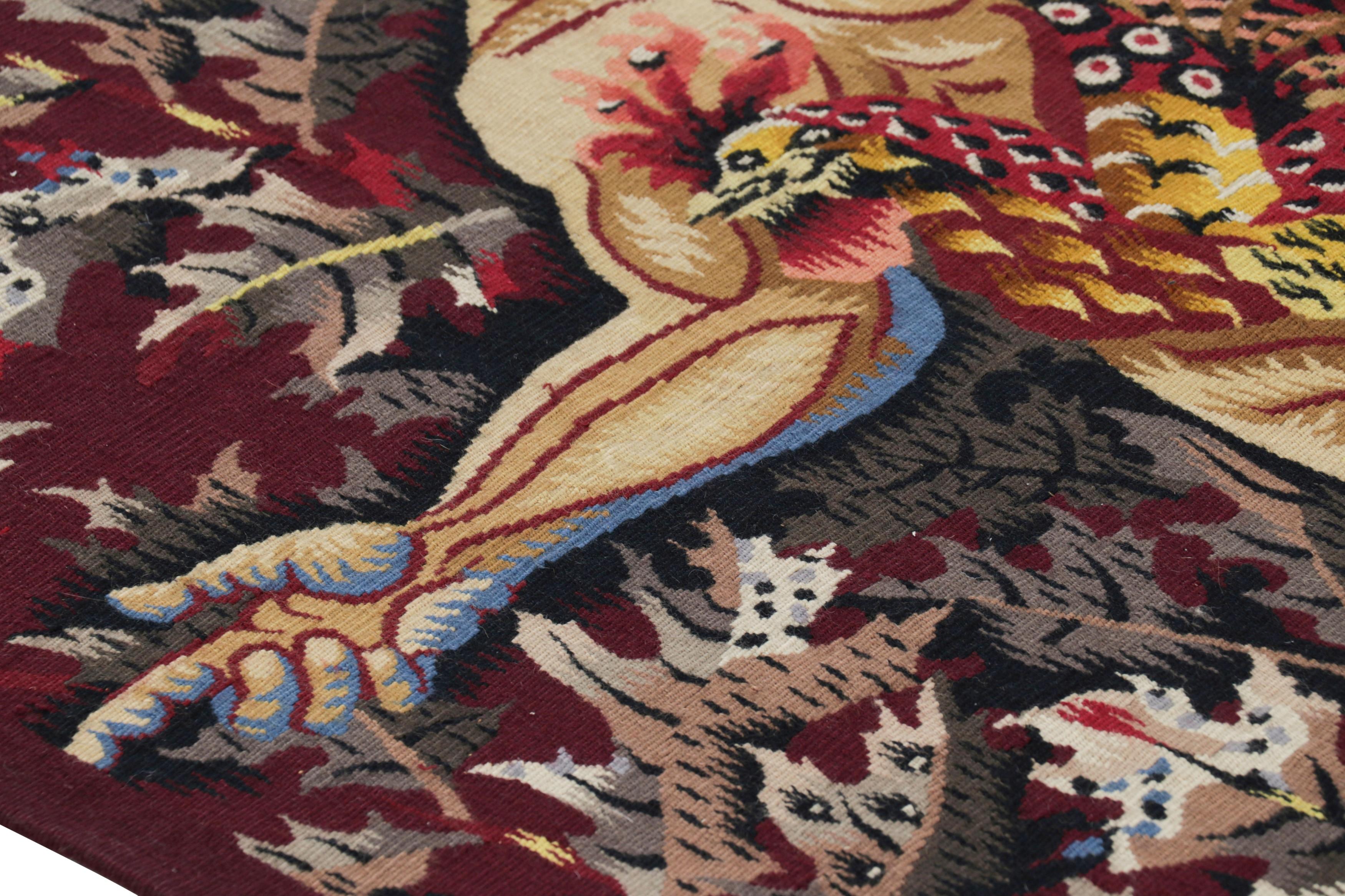 Wool Signed Vintage Jean Lurcat Aubusson Tapestry “L’Homme”  Rug & Kilim For Sale