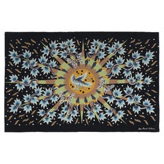 Signierter Vintage Jean Picart Le Doux Wandteppich La Lyre au Matin, Vintage  Rug & Kilim