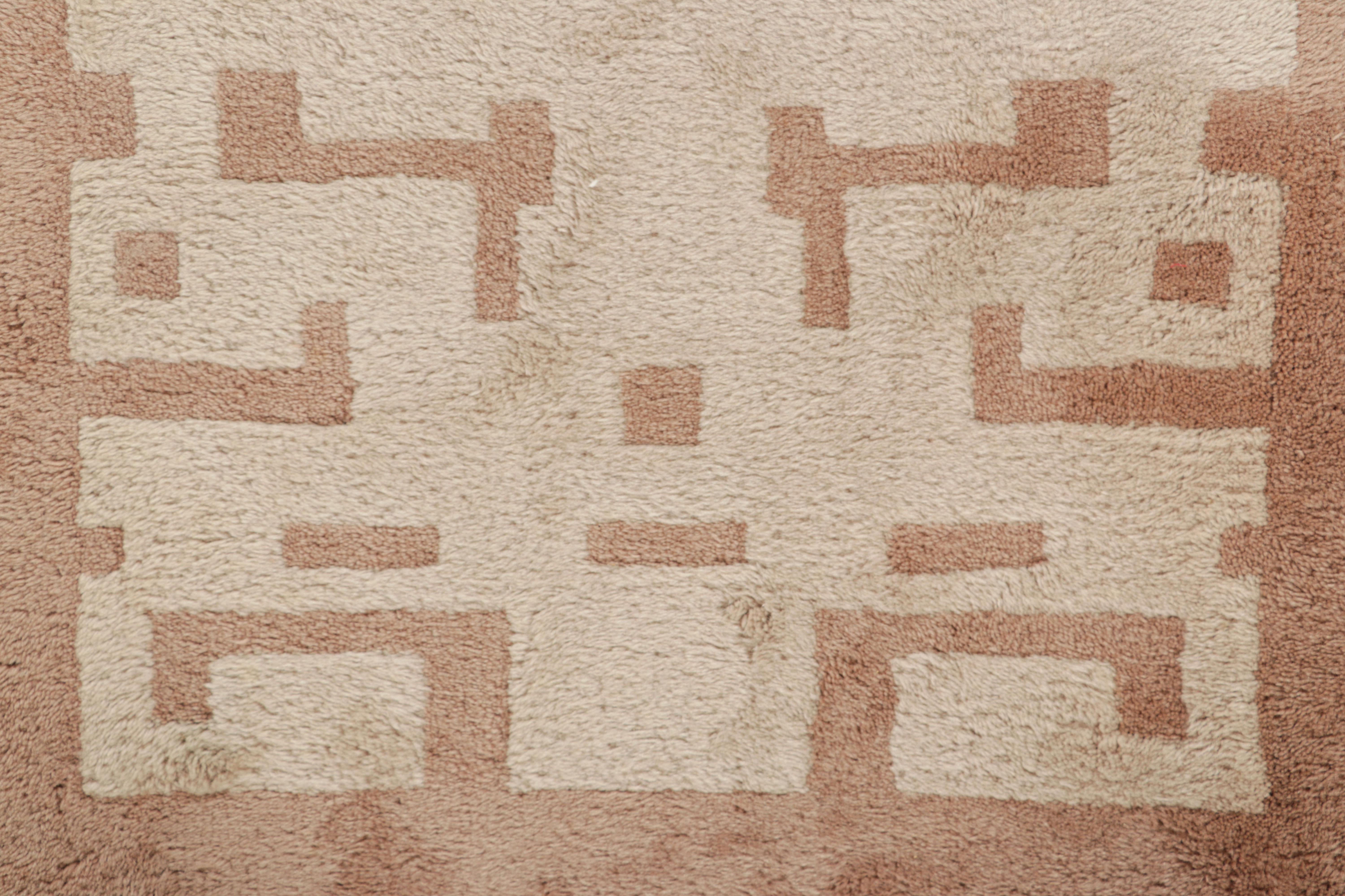 Alfombra Art Déco Francesa Leleu Vintage con Motivo Geométrico  Alfombra &  Kilim Art Decó en venta