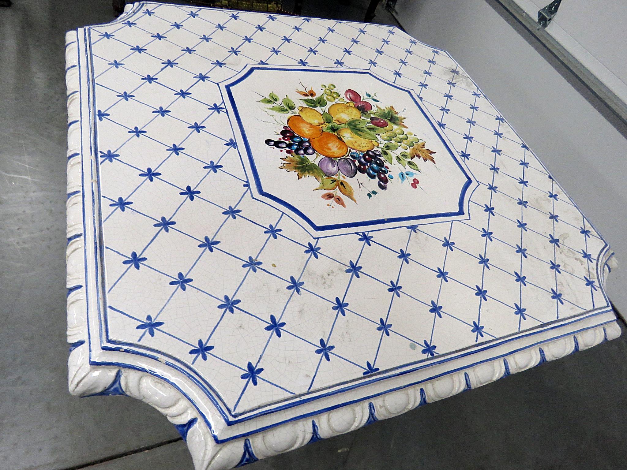 vintage porcelain table