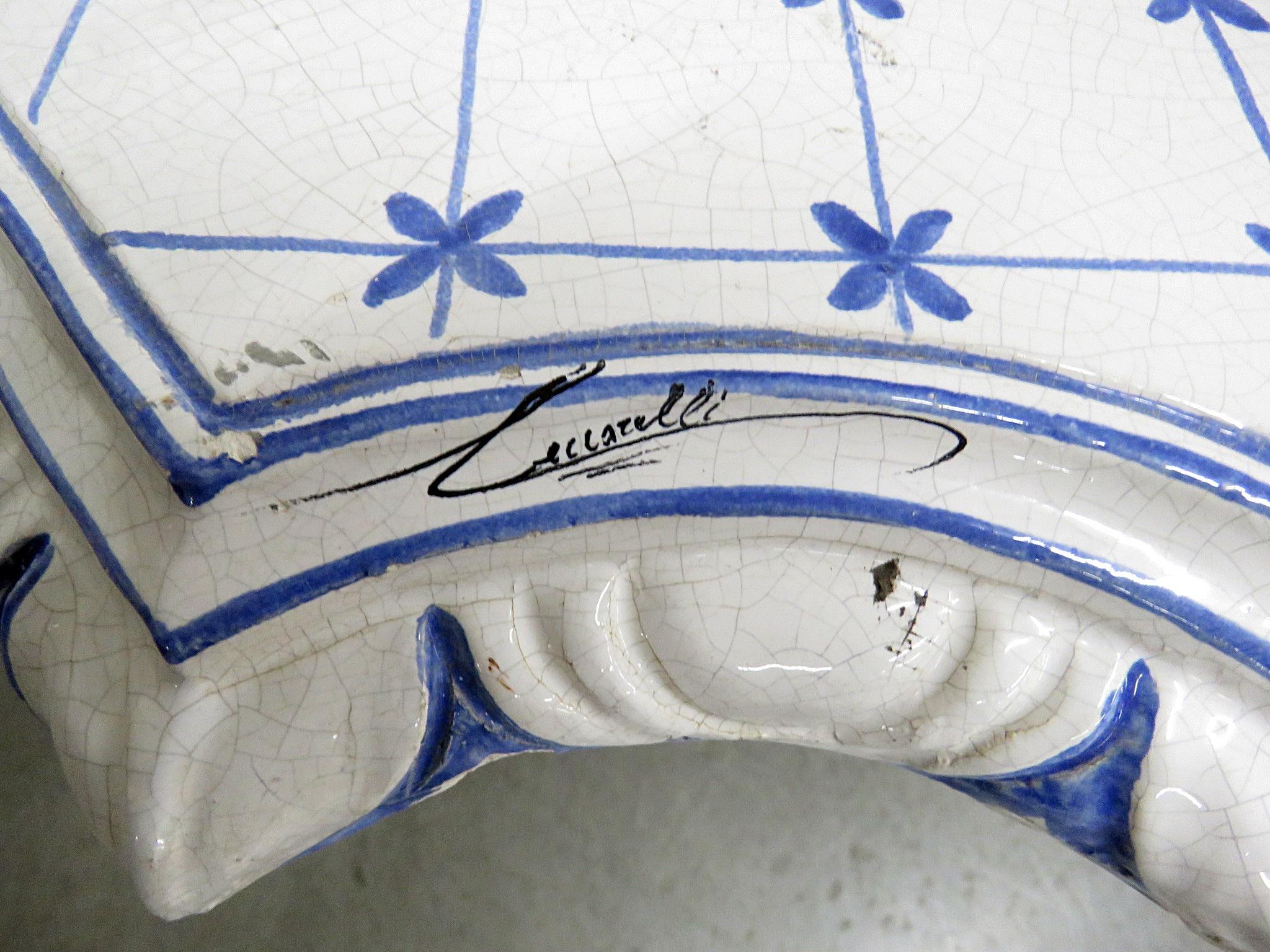 Signed Vintage Porcelain Top Table 1