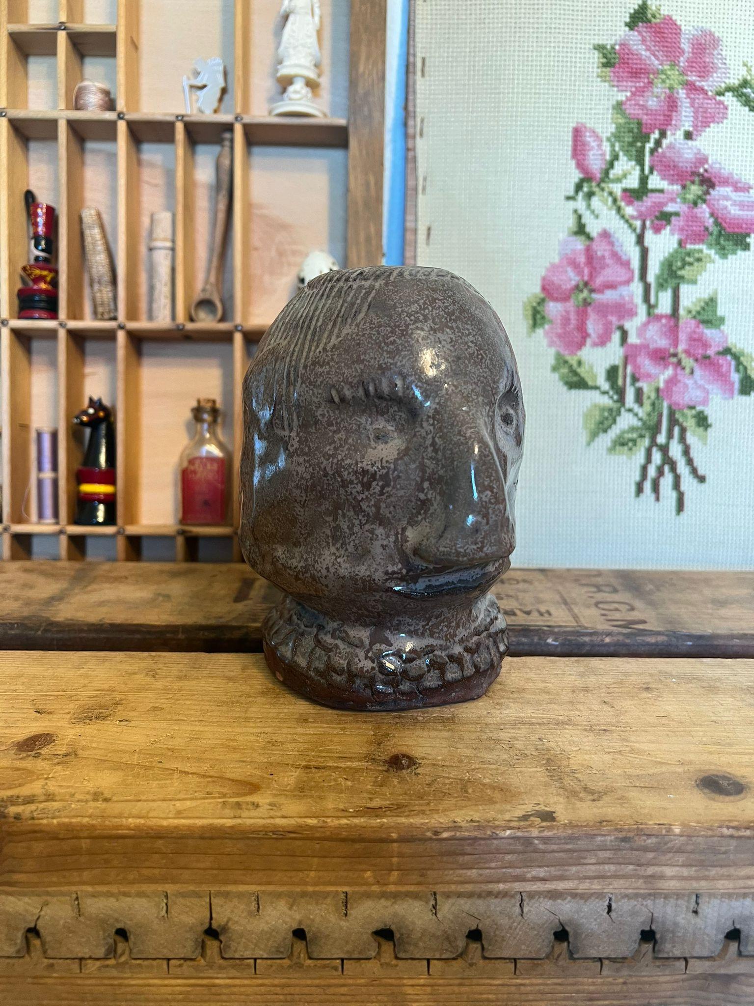 Busto primitivo d'epoca firmato In condizioni buone in vendita a Seattle, WA