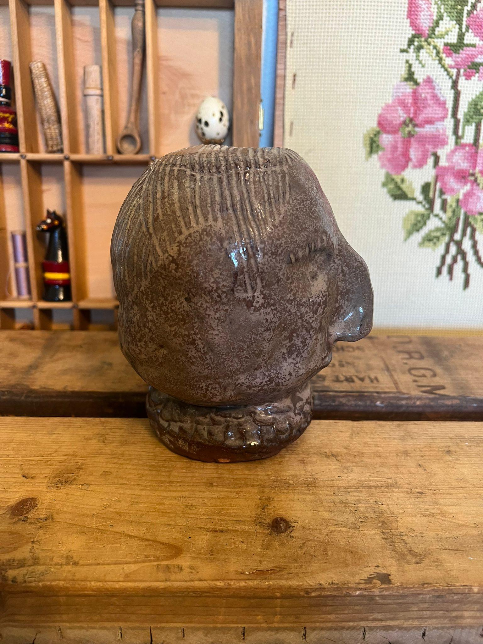 Fine XX secolo Busto primitivo d'epoca firmato in vendita