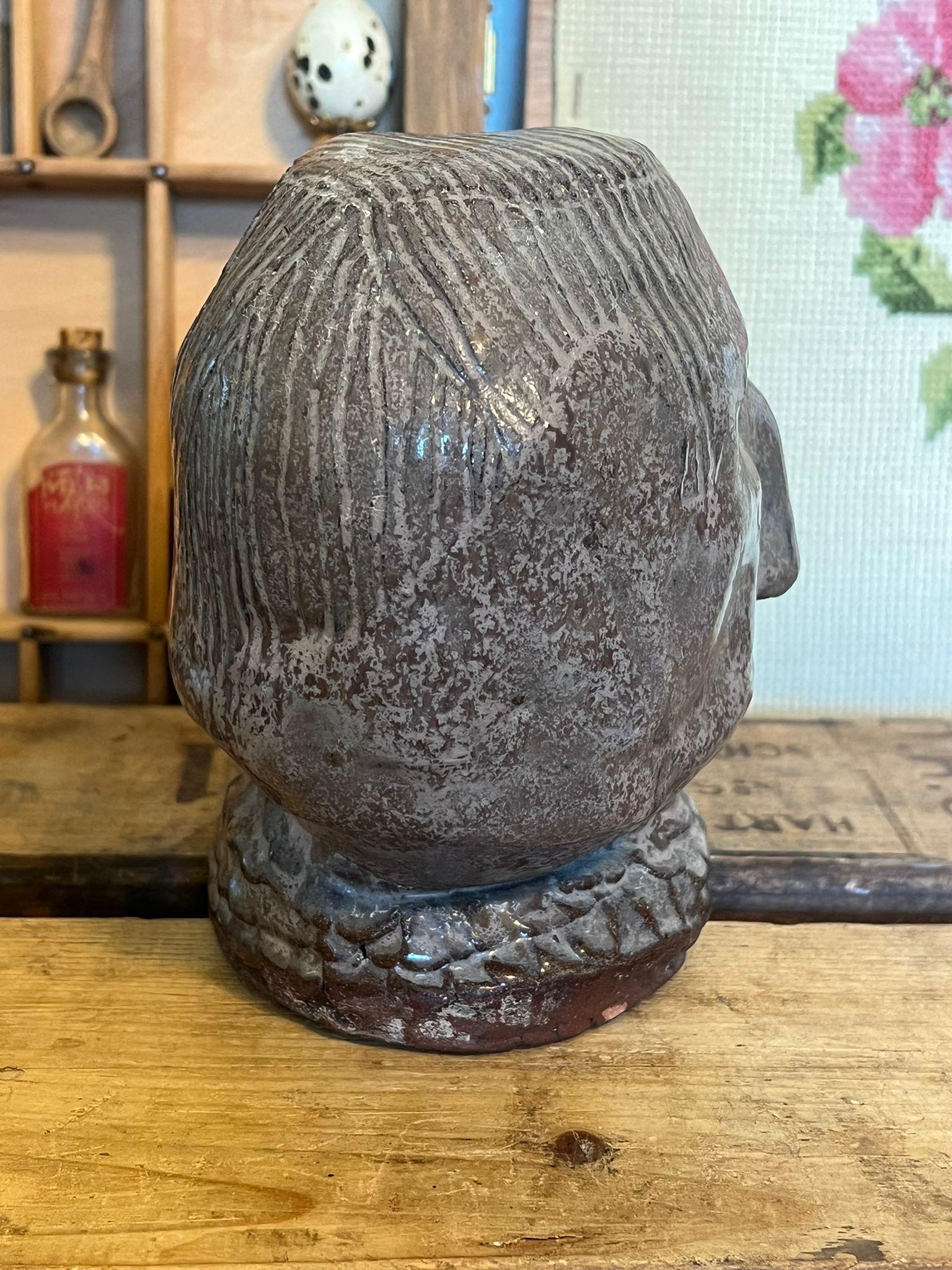 Busto primitivo d'epoca firmato in vendita 1