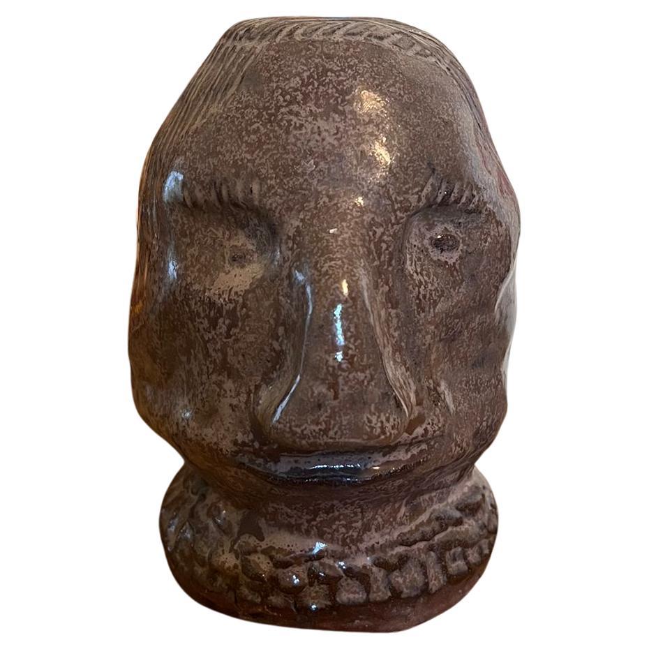 Busto primitivo d'epoca firmato in vendita