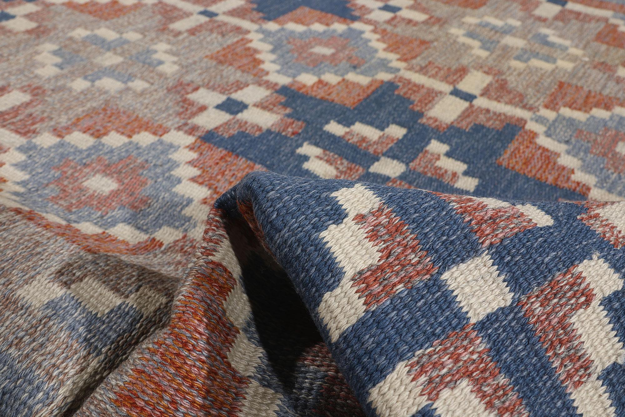 1950's Erik Lundberg Swedish Scandinavian Röllakan, Vävaregården For Sale 2