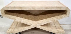 Signed Vintage Tessellated Stone Console or Dining Table Base