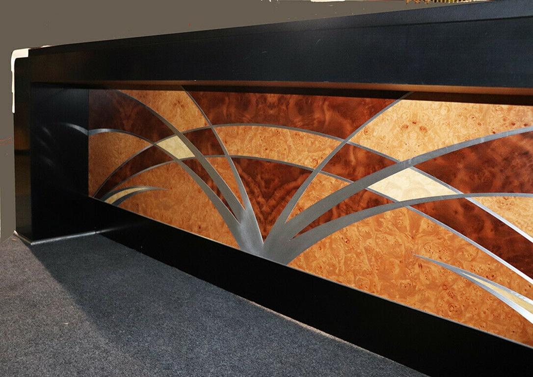 Signed Vladimir Kagan Inlaid Art Deco Executive Desk 1