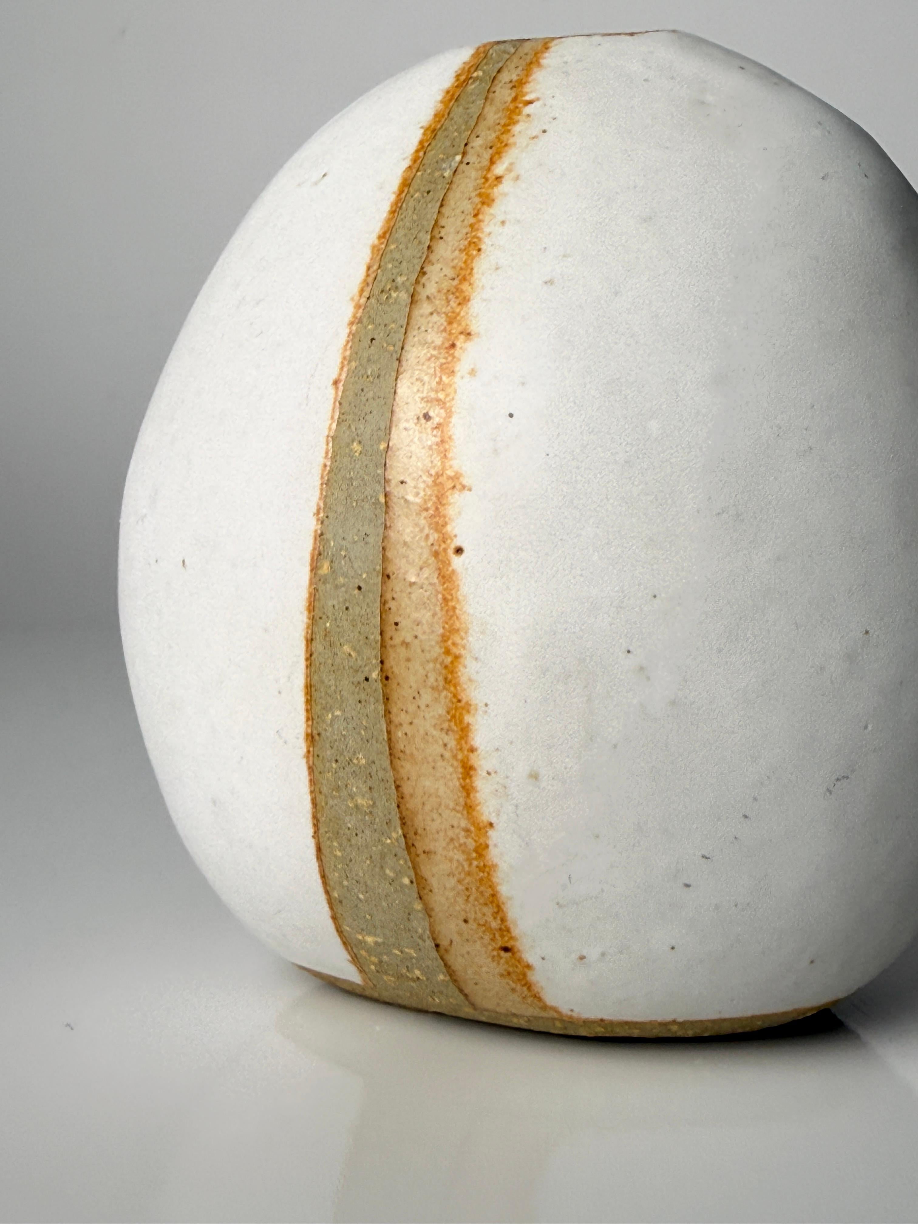 Fin du 20e siècle Vase en grès émaillé signé Warren Hullow, années 1970 en vente
