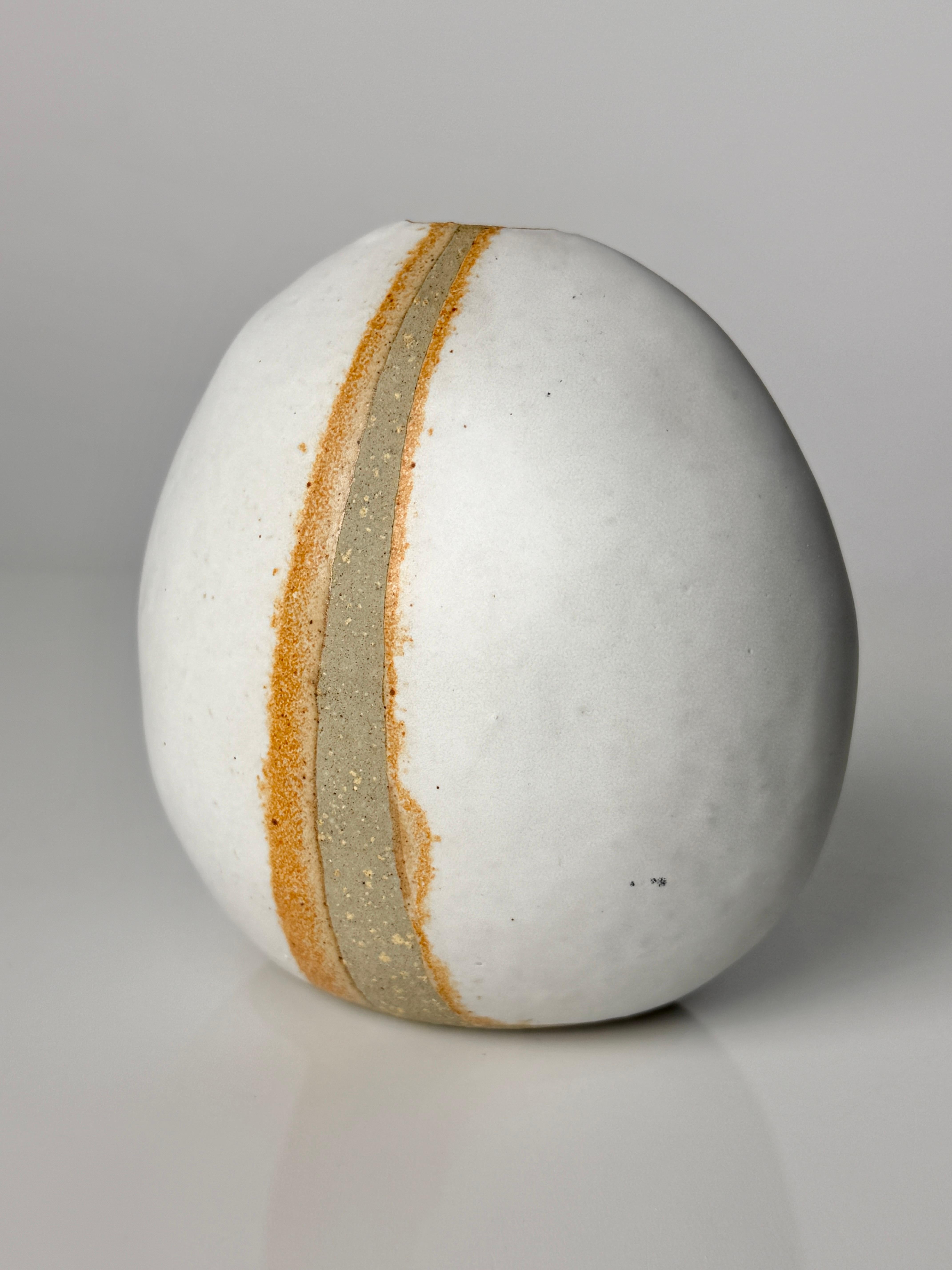 Grès Vase en grès émaillé signé Warren Hullow, années 1970 en vente